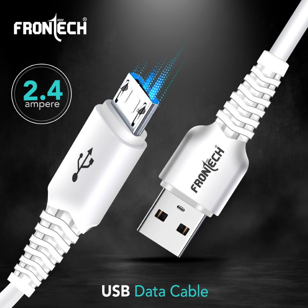 Frontech 12W Fast Charging 1M Braided USB to V8 Cable | Data Sync | Durable & Versatile (1021) Frontech 12W Fast Charging 1M Braided USB to V8 Cable | Data Sync | Durable & Versatile (1021)